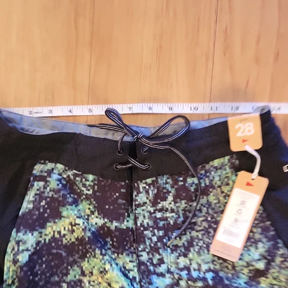 Men's Blue Camo Swim Shorts - Picture 2 of 7